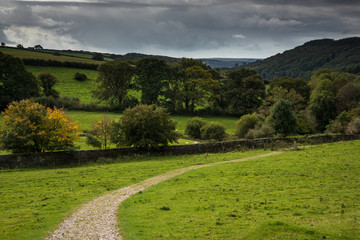 Rural countryside landscape at fall