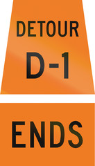 Detour D-1 Ends in Canada
