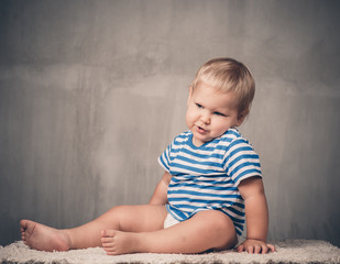 Fototapeta premium Sweet cute little boy
