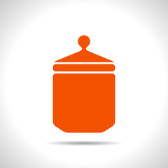 Vector kitchen bottle template 