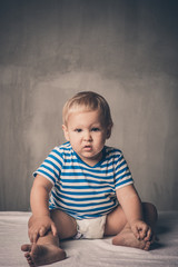 Fototapeta premium portrait of a baby boy