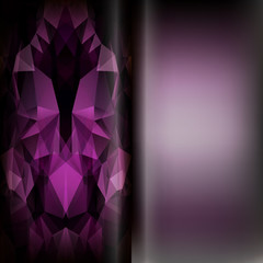 Set of abstract polygon triangles and blurred smooth vector back