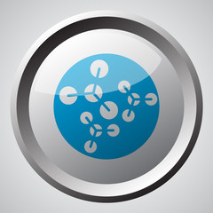 Web button with blue Molecules icon