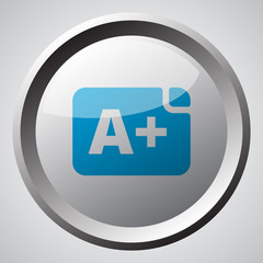 Web button with blue Rating icon