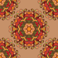 Circle lace organic ornament