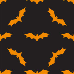 Seamless background with bats.