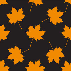 Fototapeta premium Autumn seamless background
