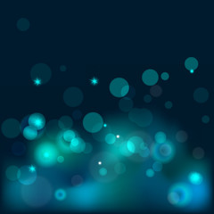 bokeh blue background
