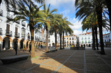 Plaza grande, Zafra, provincia de Badajoz, Extremadura, España