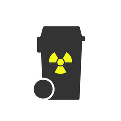 bin with  chemicals symbol