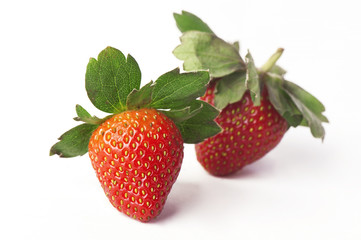 Strawberry with isolated white background