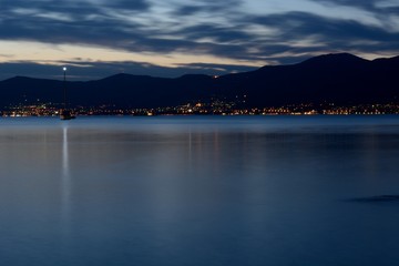 Kaštela, near Split, few seconds before night.