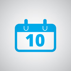 Flat blue Calendar icon
