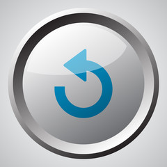 Web button with blue Undo icon