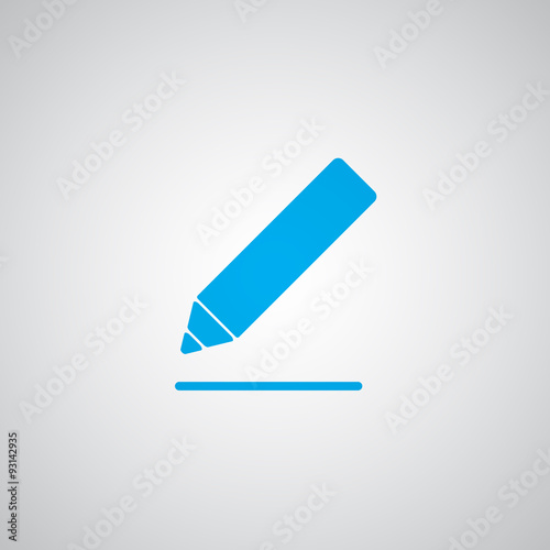 "Flat blue Sign Here icon" Stock image and royaltyfree vector files on