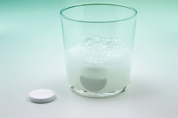 White effervescent tablets