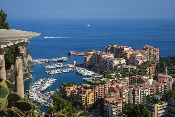 Naklejka premium Harbor of Monaco