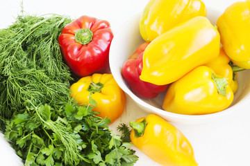 peppers,parsley and dill
