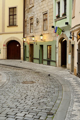 The streets of Old Town in Prague