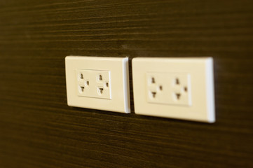 Plug socket in modern place
