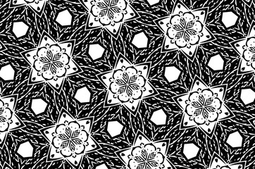 Простые узоры в чёрном и белом цвете. 8.26
