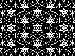 Простые узоры в чёрном и белом цвете. 4.1

