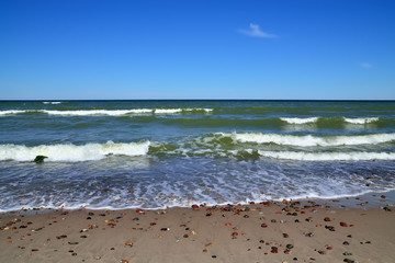 Rocks and Baltic sea surf