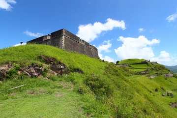 Fototapeta na wymiar Brimstone Hill Fortress - St Kitts