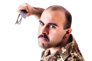 Attacking soldier
