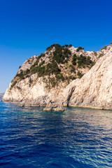 Fototapeta na wymiar Beautiful sea landscapes on Zakynthos Island