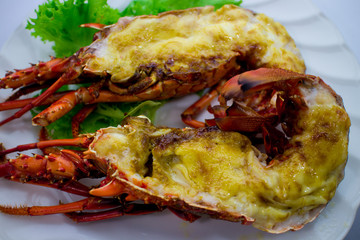 伊勢えびの味噌マヨネーズ焼き