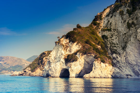 Beautiful sea landscapes on Zakynthos Island