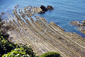 島根半島　須々海海岸　洗濯岩