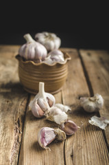 Homemade bio garlic