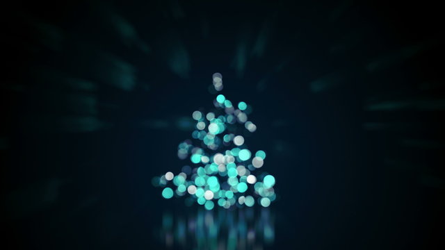 blurred lights on christmas tree loopable background 4k (4096x2304)
