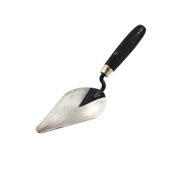 Old trowel on isolated white background