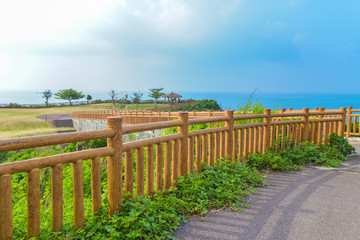 沖縄県　南城市　知念岬の風景