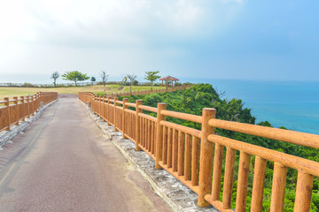 沖縄県　南城市　知念岬の風景