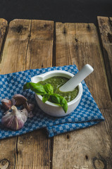 Pesto from basil and nots