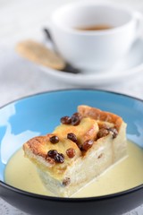 Bread and Butter Pudding served as desserts
