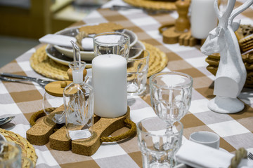decorated table
