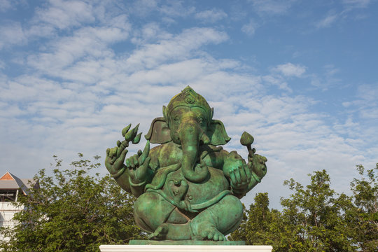 Ganesha Hindu God statue in Phetchaburi, Thailand