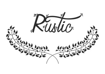 Rustic graphic design