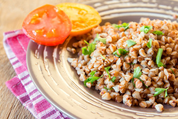 Buckwheat with vegetables