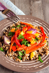 Buckwheat with vegetables