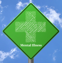 Mental Illness Sign Indicates Personality Disorder And Delusions