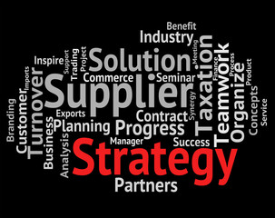 Strategy Word Represents Plans Planning And Innovation