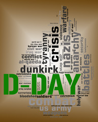 D Day Means Wordclouds Warfare And Words