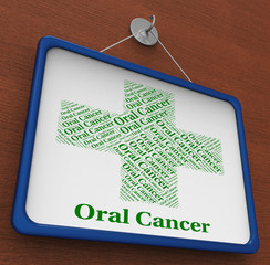 Oral Cancer Shows Malignant Growth And Attack