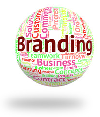 Branding Word Means Company Identity And Words